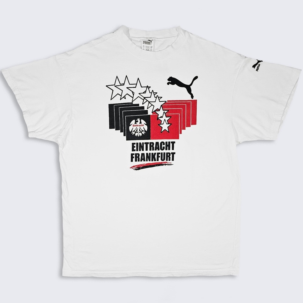 Eintracht Frankfurt Vintage 90s Puma Germany Soccer Graphic T-Shirt